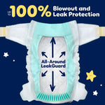 Pampers ZZZ Overnight Diapers, Size 6 (35+ lbs), 72 Count, Nighttime Protection Disposable Baby Diaper, Night Time Leak and Skin Protection