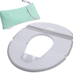 Ingenuity Ready Set Go Potty Training Toilet, Removable Bowl, Non-Skid Bottom, Wide Stable Base, Age 18 Months & Up, White & Grey