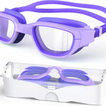 Kids Swim Goggles,Swimming Goggles for Kids 6-14, Anti-Fog UV Protection Pool Glasses for Boys Girls