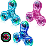 Figrol Fidget Toys 3 Pack,Light Up Fidget Spinner for Kids & Adults Stress Relief Calm Down,Sensory Toys for Kids with Autism ADHD Toys