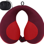 INFANZIA Kids Travel Neck Pillow, Chin Support for Car Seat & Plane, Pink | Helps Support Head and Neck, U Shape Carseat Travel Pillow, for Toddlers and Children, Airplane Road Trips