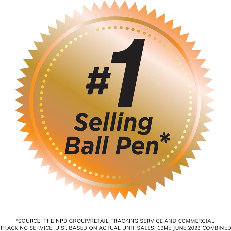 BIC Round Stic Xtra Life Ballpoint Pens, 1mm, Black Ink Pens, 300 Pack | Bulk Pack of 300 Black Pens, Flexible Round Barrel for Writing Comfort, No. 1 Selling Ballpoint Pens