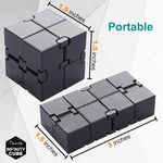 Infinity Cube Sensory Fidget Toy, EDC Fidgeting Game for Kids and Adults, Cool Mini Gadget Best for Calming and Stress Relief and Kill Time, Autism Toys Dementia Gift Stocking Stuffers