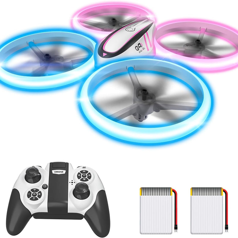 Q9s Drone for Kids with Altitude Hold and Headless Mode, Quadcopter with Blue and Green Light, Propeller Full Protect