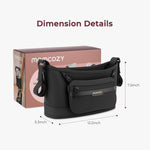 Momcozy Slim Stroller Organizer with 2 Insulated Cup Holders | Non-Slip Silicone Straps with Detachable Mini Pouch, Dense-Weave Parent Console, Fits UPPAbaby, Doona, Graco and More