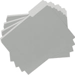 Amazon Basics File Folders for Organization, Letter Size, 1/3 Cut Tab, Gray, 36-Pack