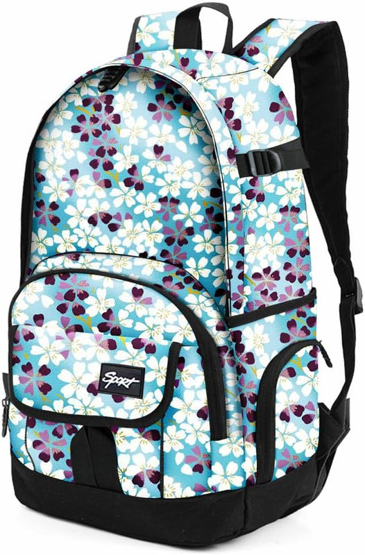 rickyh style School Backpack Travel Bag for Men & Women Lightweight College Back Pack with Laptop Compartmen