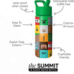 Simple Modern Minecraft Kids Water Bottle & Toddler Cup | 18oz | Insulated Stainless Steel Minecraft Toddler Water Bottle, Kids Tumbler with Straw | Spill Proof for School, Girls, Boys