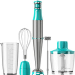 Turelar Immersion Blender Corded 400W, 2 Speed, Emulsifier, Blend, BPA-Free | Hand Blender Stick Mixer, Ergonomic Handle, Stainless Steel Blades, Effortless Blending for Soup, Smoothies, Puree, Baby Food