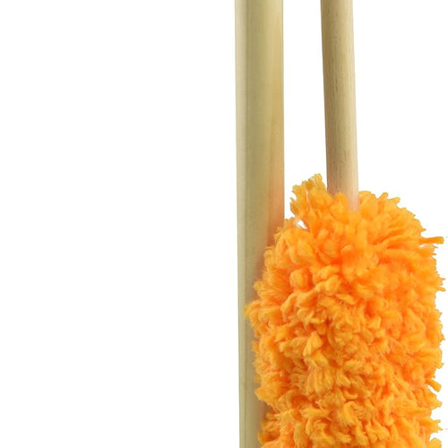JustForKids Wooden Detachable Kids Cleaning Set - 6 Piece STEM Housekeeping Kit For Toddlers Girls & Boys