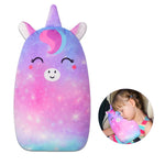 FIODAY Car Seat Belt Covers for Kids Unicorn Seat Belt Pillow | Soft Seat Belt Cushion Adjust Seat Strap Pillow Head Neck Support for Children Boys Girls Travel