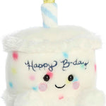Aurora® Adorable Palm Pals™ Happy B'Day Cake Stuffed Animal - Fun Collectible Plush for Kids and Adult Collectors - Perfect for Decorating Rooms and Birthday Gifts - White 5.5 Inches