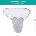 Biloban Baby Swaddles 0-3 Months for Boy Girls, Baby Swaddle | Newborn Swaddle, Cotton Swaddle Blanket, Baby Essentials, Lovely Grey Print, 2 Pack