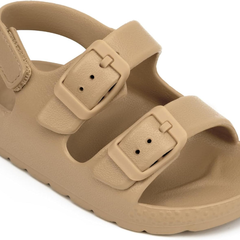 ChayChax Toddler Boys Girls Double Buckle Sandals Children's Adjustable Back Strap Water Sandal
