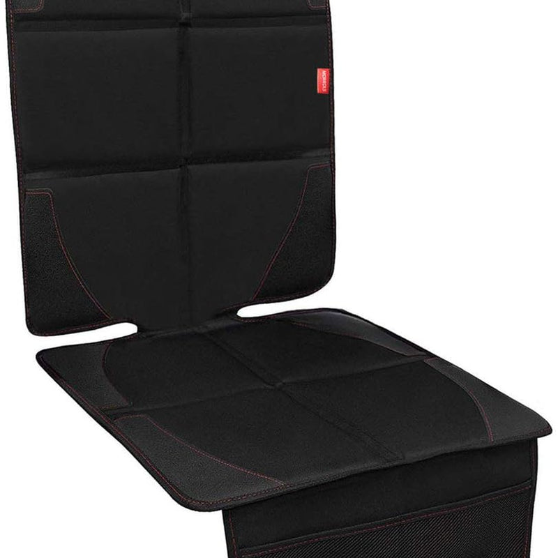 MORROLS Car Seat Protector, 2 Pack Carseat Protector with Thick Padding, Baby/Pets for Child Car Seat-Mesh Pockets-Waterproof-Universal Size(Black)