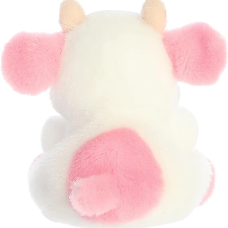 Aurora® Adorable Palm Pals™ Belle Strawberry Cow™ Stuffed Animal - Fun Collectible Plush for Kids and Adult Collectors - Perfect for Decorating Rooms and Birthday Gifts - Pink 6 Inches