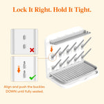 Lifewit 10-Hooks Baby Bottle Drying Rack for Countertop, BPA Free | Vertical Bottle Storage Organizer, Stand-Up Dryer Holder for Pacifiers, Pump Parts, Baby Stuff, Newborn Essentials Must Haves