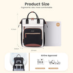 LOVEVOOK Laptop Backpack Women, 15.6 Inch Work Backpack with Large Capacity Cup, Waterproof Travel Computer Backpacks Purse, College Bookbag for School, Business, Teacher