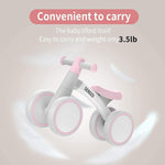 SEREED Baby Balance Bike for 1 Year Old Boy Girl, First Birthday Gift Toy | 12-24 Months Toddler Bike, First Learning Ride on Toys, 4 Silent Wheels Indoor Outdoor Baby Walker