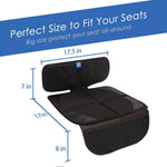 funbliss Car Seat Protector for Child Car Seat | Auto Seat Cover Mat, Thickest Padding, Protects Leather & Fabric Upholstery, PVC Leather Reinforced Corners