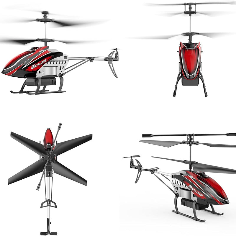 BUSSGO RC Helicopter with 30Mins Flight, 7+1 LED Light Modes, Altitude Hold, RC Toys for Boys and Girls