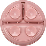 PandaEar 3 Pack Toddler Plates, Silicone Divided Suction Plate for Babies, BPA-Free 100% Food-Grade Silicone Unbreakable Baby Plate (Pink/Linen/Light Pink)