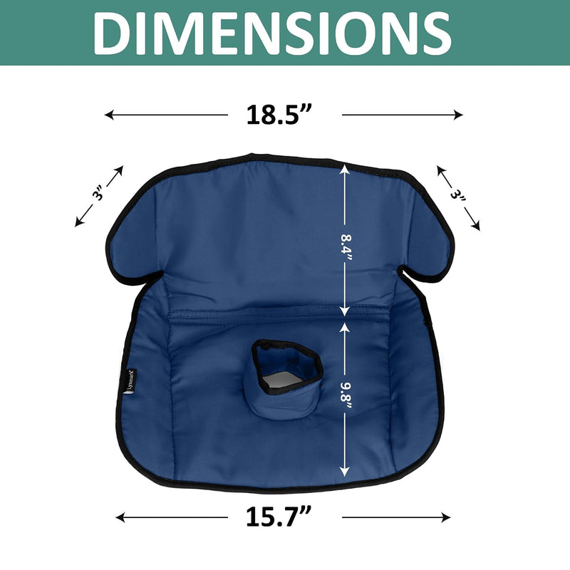 Lynmark® Potty Training Car Seat Protector Cover - Pee Protector, 1 Pk Navy | Waterproof Piddle Pads for Toddlers & Baby Universal Carseat - Washable Liner Mat for Spills, Nappy Leaks, Accidents