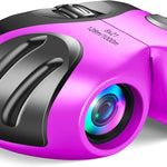 Let's Go! Kids Binoculars 8X Shockproof with Safety Eyepieces Compact Design