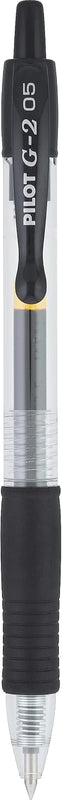 Pilot G2 Premium Gel Roller Pens, Extra Fine Point 0.5 mm, Gel Pens Black Ink, Pack of 12 - Ideal for School, Journaling & Office Writing