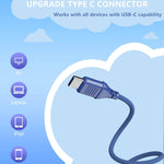bywulanda upgrade usb type c kids headphones for safe volume limited kids school headphones dark blue