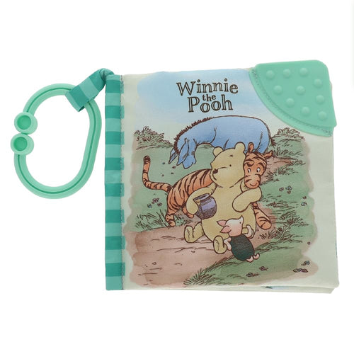 Winnie The Pooh Soft Book for Kids with On The Go Clip, 5 Inches, BPA Free