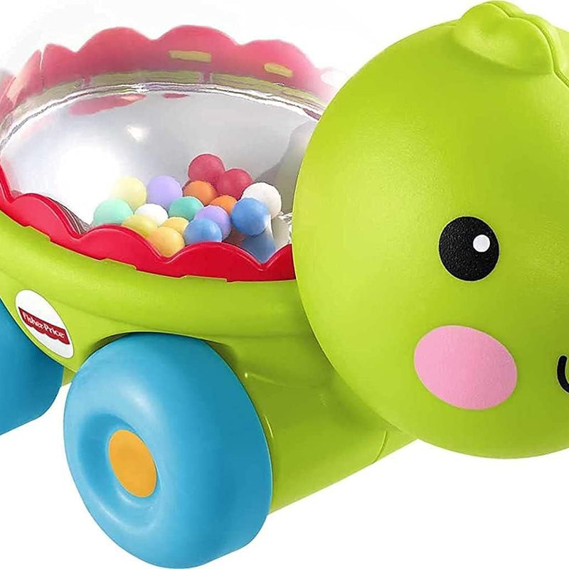 Fisher-Price Corn Popper Mini Vehicle Toy | 3.6 x 3.7 Inches, Push Along, Crawl After Play, Fun Sounds, Baby & Toddlers Ages 6+ Months