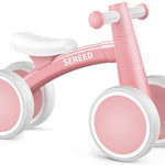 SEREED Baby Balance Bike for 1 Year Old Boy Girl, First Birthday Gift Toy | 12-24 Months Toddler Bike, First Learning Ride on Toys, 4 Silent Wheels Indoor Outdoor Baby Walker