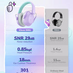 iClever EM01 Noise Cancelling Headphones for Kids Adults, SNR 29dB EarMuffs | Noise Reduction Ear Muffs for Autism Sensory Concentration Aid Ear Hearing Protection for Fireworks Event Monster Jam Concert