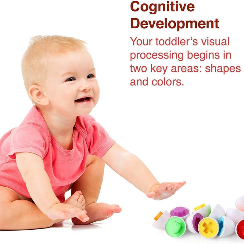 VUIYA Color Matching Egg Set for Kids - Educational Toy for Color and Shape Recognition