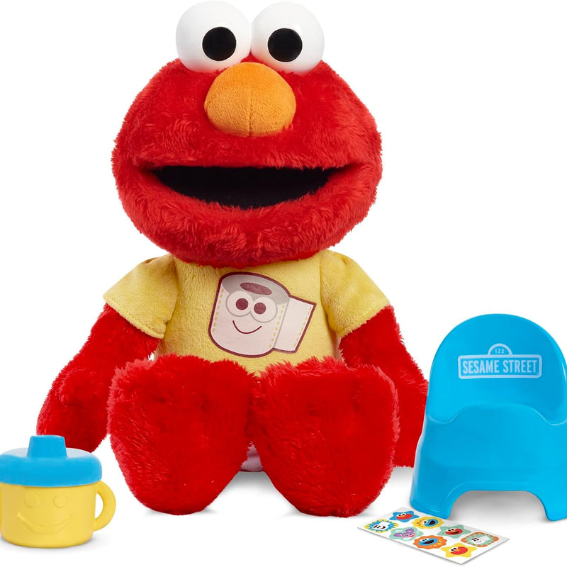 Sesame Street Potty Time Elmo 12-Inch Sustainable Plush Stuffed Animal