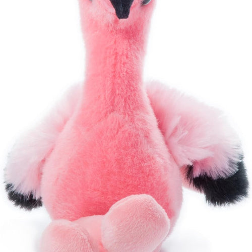 The Petting Zoo Flamingo Stuffed Animal Plushie, Gifts for Kids, Wild Onez Babiez Zoo Animals, Flamingo Plush Toy 6 inches