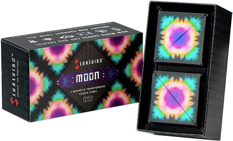 Award-Winning Shashibo Shape Shifting Box with Ultra Strong Magnets for Kids, Teens, and Adults, Perfect Sensory Gift