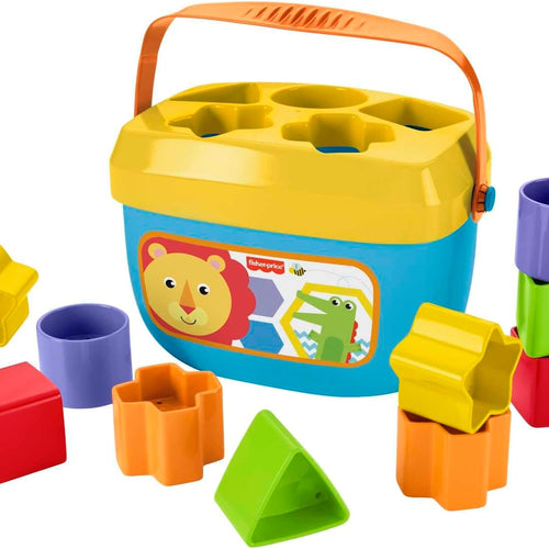 Fisher-Price Stacking Toy Baby's First Blocks Set for Sorting, Stacking & Dropping, Ages 6+ Months