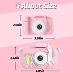 Goopow Kids Digital Camera: 1080P Video, 8X Zoom, Selfie Mode, 32GB SD Card