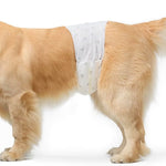 Amazon Basics Absorbent, Leakproof Male Dog Wrap Disposable Diapers with Wetness Indicator, Breathable, Small, White, 50-Pack