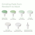 Momcozy Baby Nail File Electric, Gentle Night Light Baby Nail Trimmer | Lowest 3500RPM Safe Baby Nail File,7 Grinding Pads Replacement, Suitable for Whole Family,Newborn Essentials Must-haves,Green