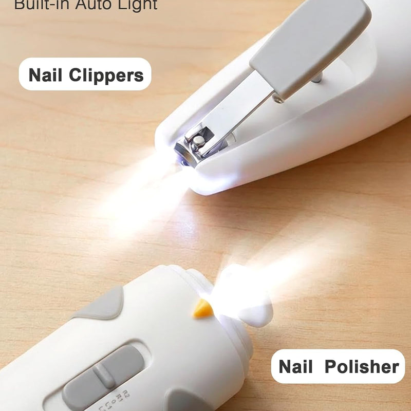 Lictin Baby Healthcare and Grooming Kit, 26 in 1 Electric Nail Trimmer Set | Safe Rechargeable Baby Nail File with Auto Light, Newborn Baby Safety Care Set for Newborn Infant Toddlers Boys Girls