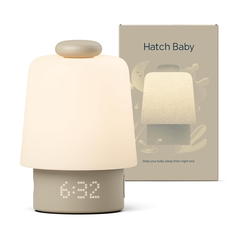 Hatch Baby Sound Machine & Night Light Routine Builder (Putty) | White noise machine, night light, toddler & kid time-to-rise alarm clock, registry essential with 3 months of sleep support