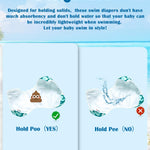 ALVABABY Swim Diapers 2pcs Reusable Baby Boy Swim Diaper 0-8 Months Adjustable Snap Washable Infant Toddler Swimming Diaper for Pool Beach & Swim Lessons – Waterproof PUL Leak-Proof UPF 30+ Small Size