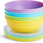 Munchkin® Love-a-Bowls™ 10 Piece Baby Feeding Set, Includes Bowls with Lids and Spoons, Multicolor