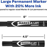 Avery Marks-A-Lot Large Desk-Style Chisel Tip, Value Pack 36 Black Permanent Markers are perfect for signs and posters (98206)