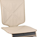 Viaviat Car Seat Protector Leather Waterproof Child Safety Seat Protector Cover with Thick Pad and 2 Large Pockets Durable Kick Mat for All Auto Seat (Beige)