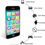 Toy Learning Play Cell Phone with 8 Functions and Dazzling Lights Interactive Toy for Toddler Baby Kids Boys Girls