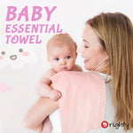 Orighty Baby Burp Cloths, 8 Pack Burping Cloths for Babies, 20 x 10 Inch | Super Soft & Absorbent Coral Fleece Towels, Large Burp Rugs for Sensitive Skin, Newborn Essentials Shower Gift Girl Boy
